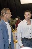 Andrey Konchalovsky and Andrey Noskov at the shooting area of The Gloss